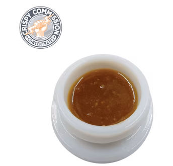 3.5g Lemon OG Haze Live Badder by Crispy Commission