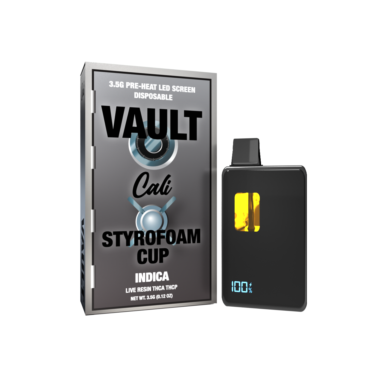 Styrofoam Cup THCA THCP Disposable 3.5 Gram – Vault